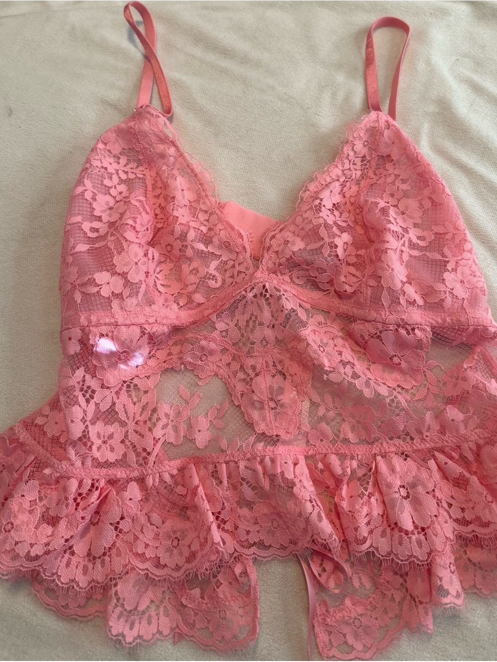 Victoria’s Secret Pink Lace Bralette Camisole